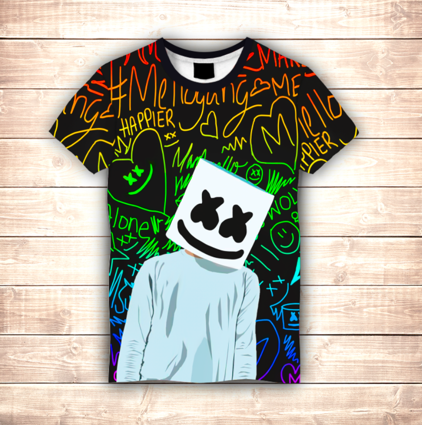 Camiseta 3D All Over Print DJ Marshmello Fan