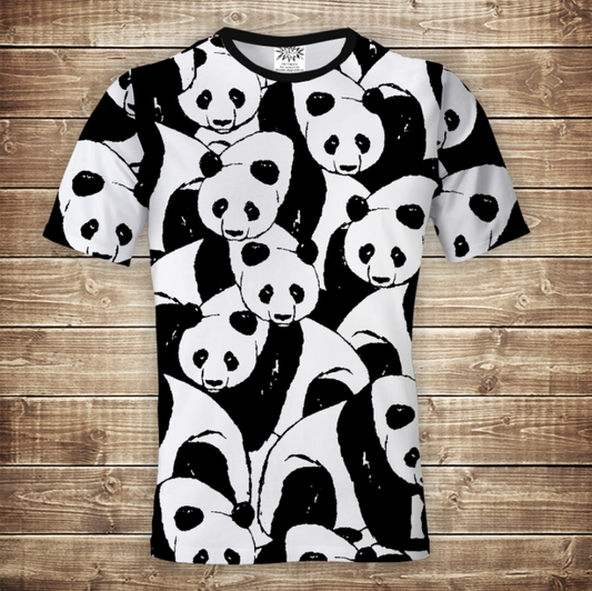 Футболка 3D All Over Print, World of Pandas