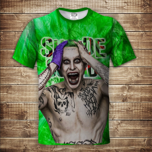 Camiseta con estampado integral 3D con tema Joker