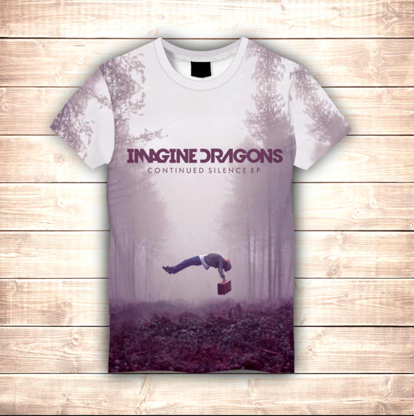 Футболка з 3D принтом Imagine Dragons Continued Silence