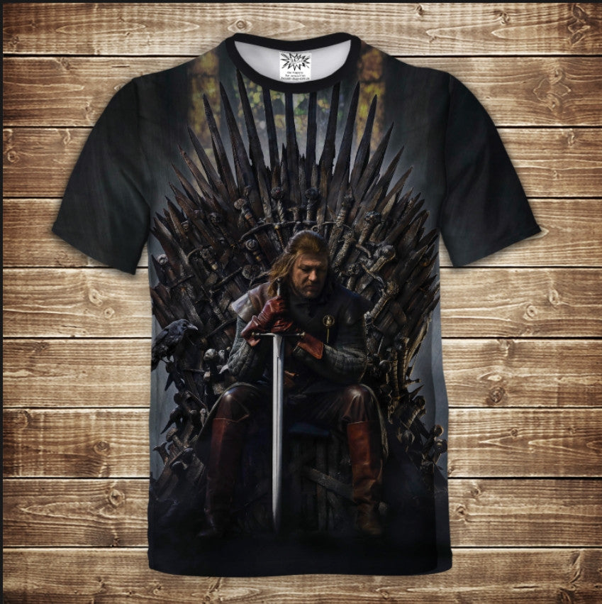 Camiseta 3D All Over Print Ned Stark en el Trono de Hierro