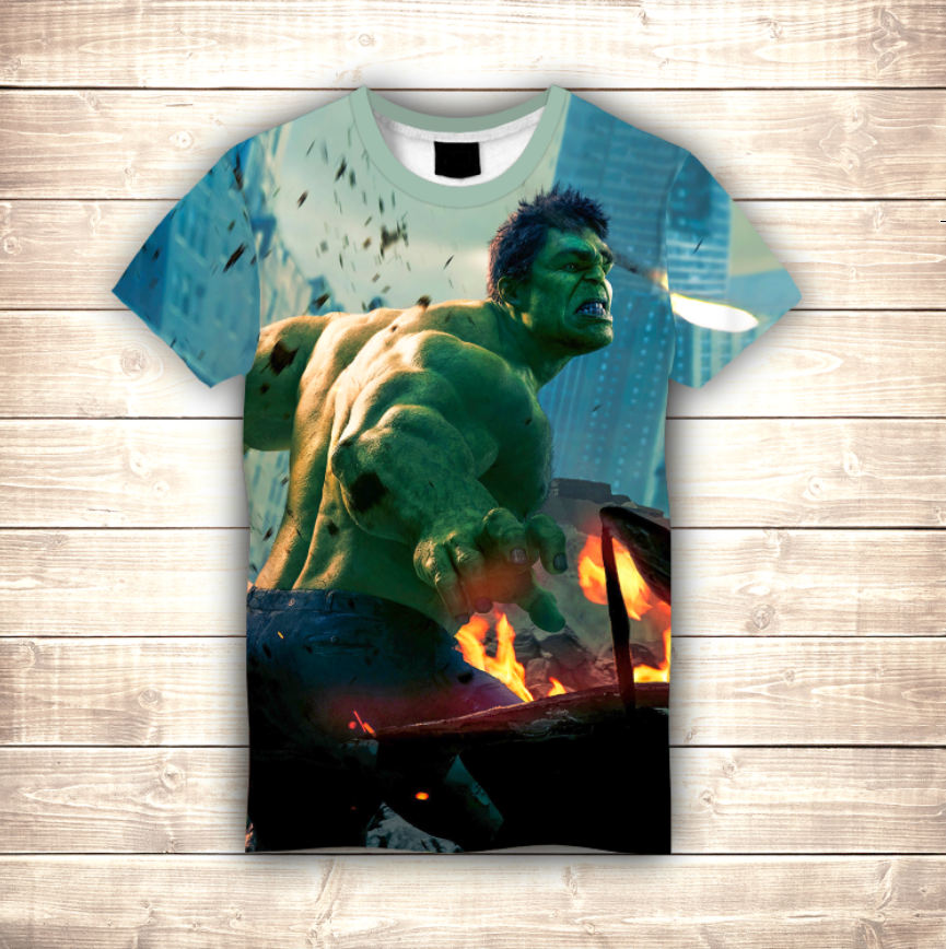 T-shirt 3D All Over Print Mighty Hulk