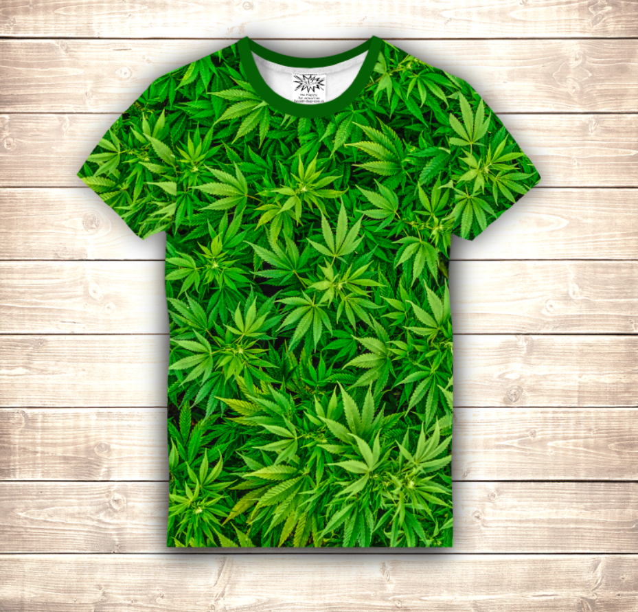 Camiseta 3D All Over Print Cannabis