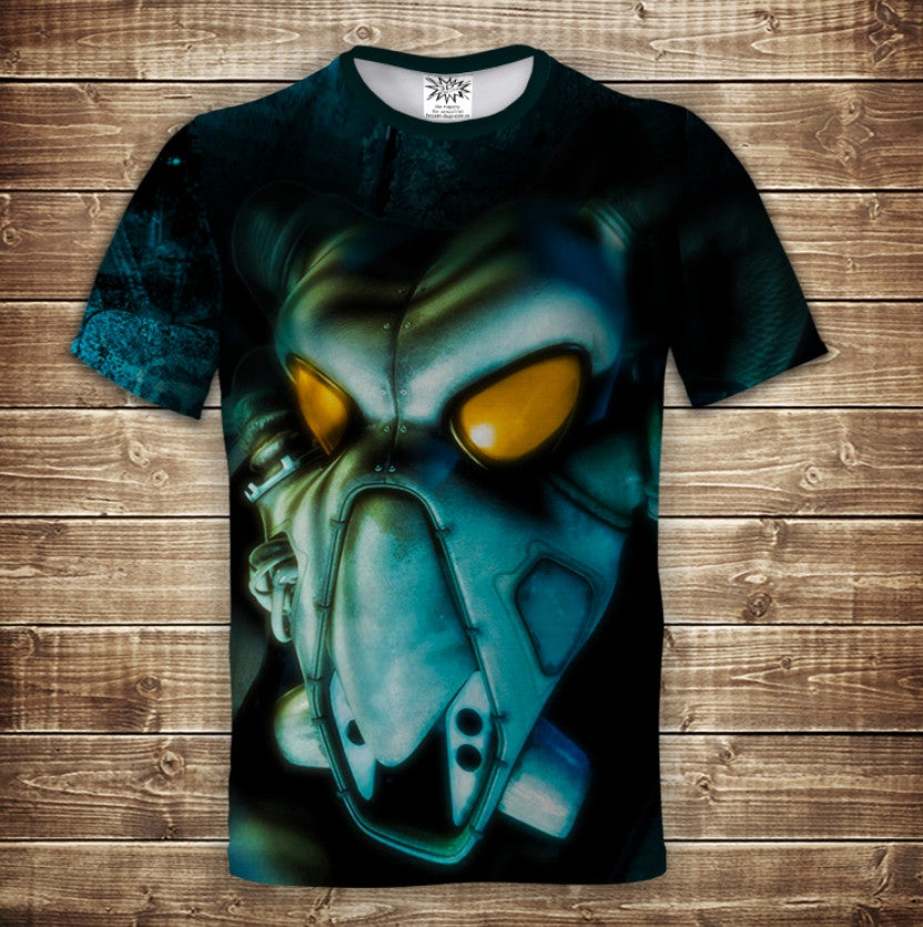 T-shirt 3D All Over Print with FALLOUT 2 theme.