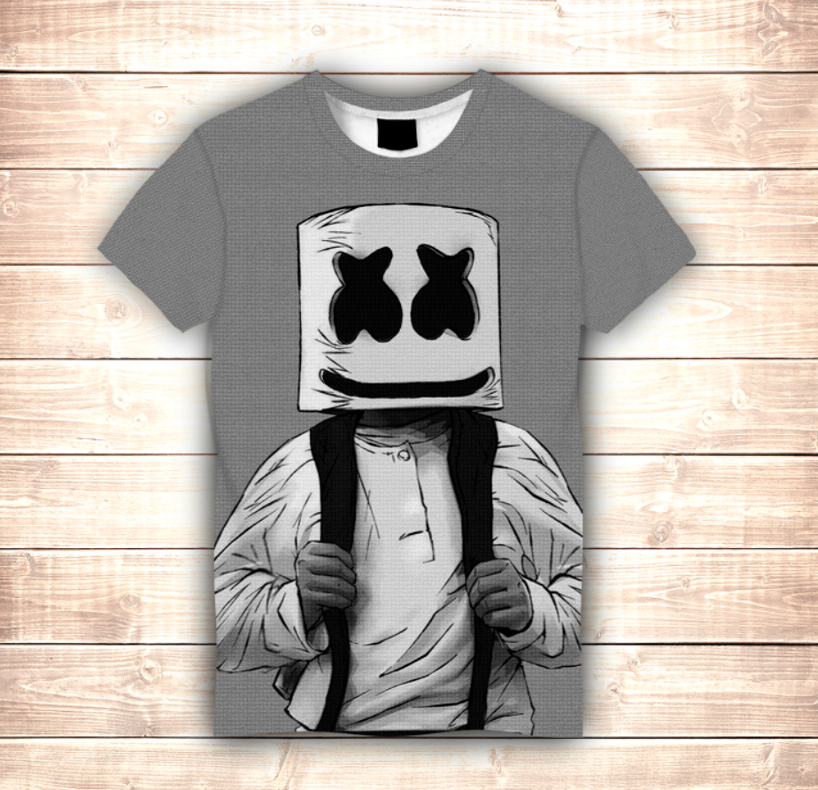 T-shirt 3D All Over Print DJ Marshmello Mem