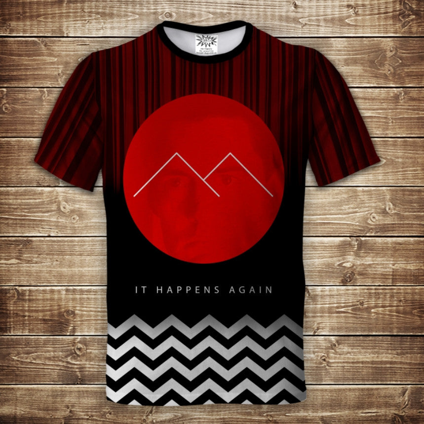 Camiseta 3D All Over Print temática Twin Peaks Twin Peaks