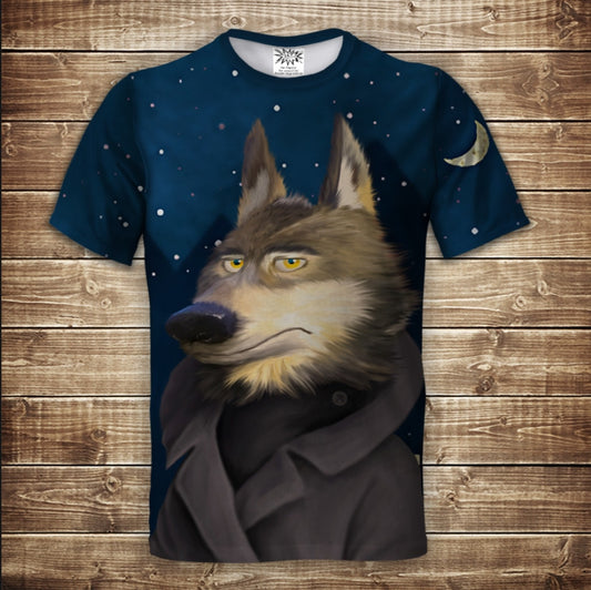 Camiseta 3D All Over Print Lobo Guardián Larry