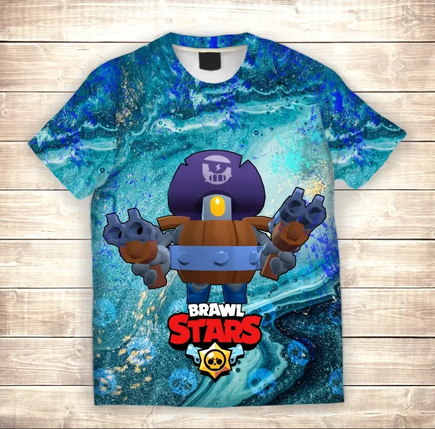 Camiseta 3D All Over Print Darryll Brawl Stars