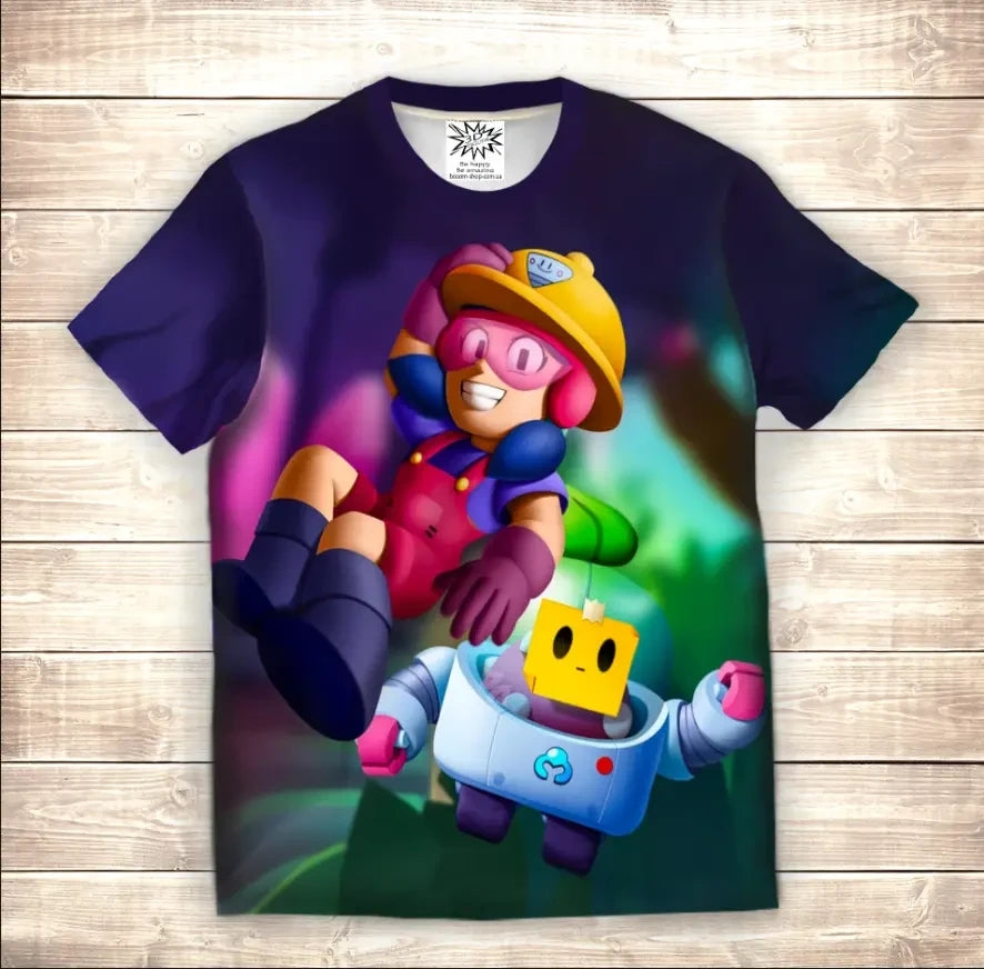 T-shirt 3D All Over Print Jack and Sprout Brawl Stars