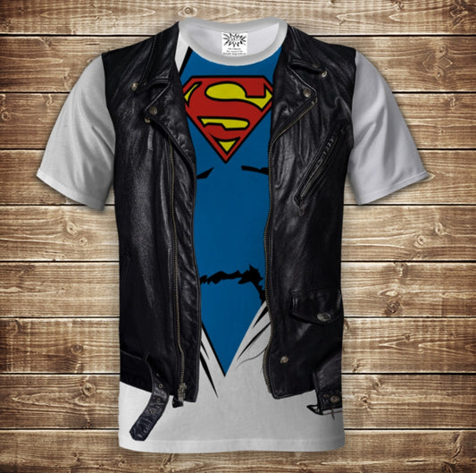 T-shirt 3D All Over Print 2-in-1 shirt + vest Superman Adult and children's sizes