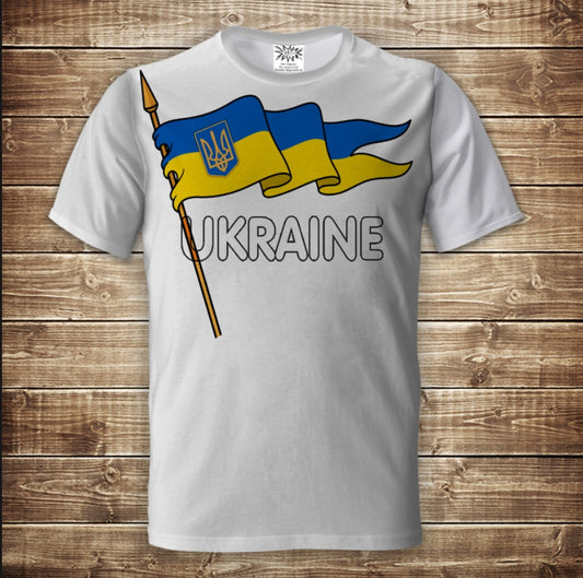 T-shirt 3D All Over Print Ukraine Flags Adult and Children Sizes