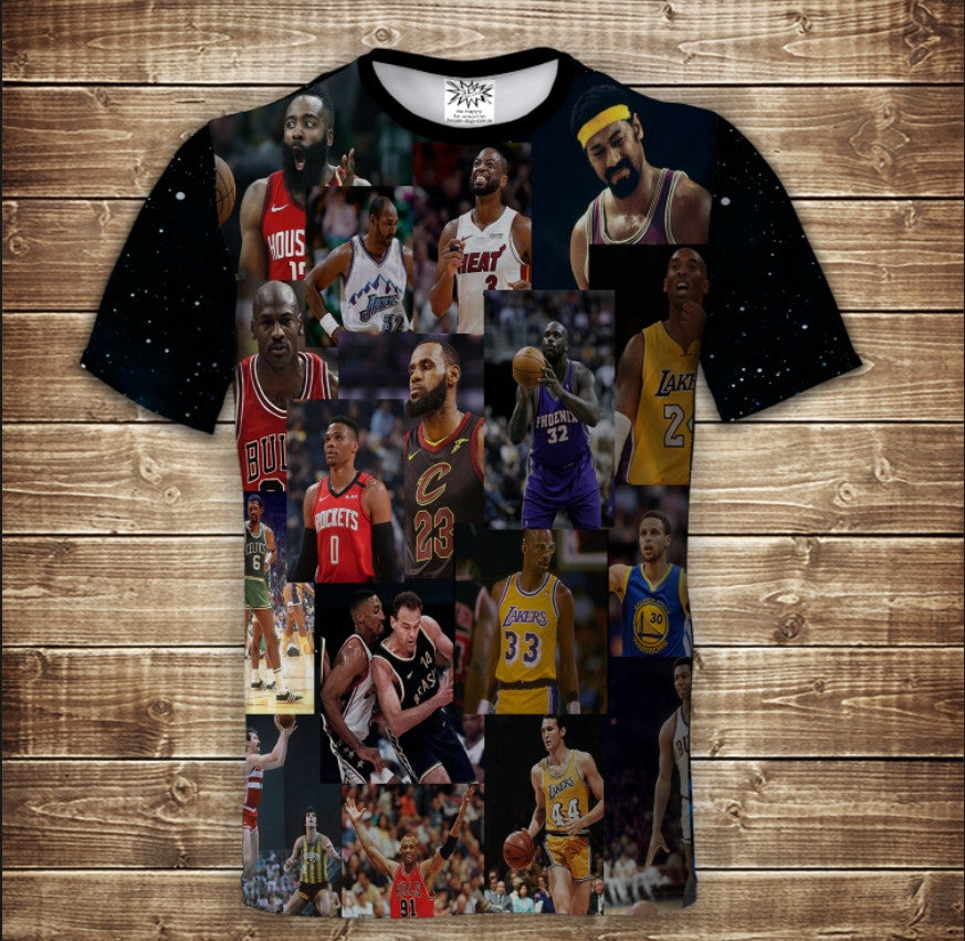 Футболка 3D All Over Print Basketball Players TOP