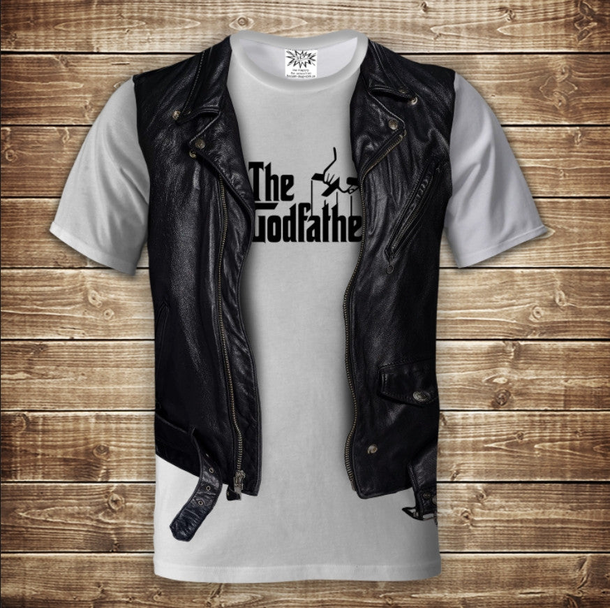 T-shirt 3D All Over Print 2-in-1 shirt + vest. The Godfather Adult and children's sizes.