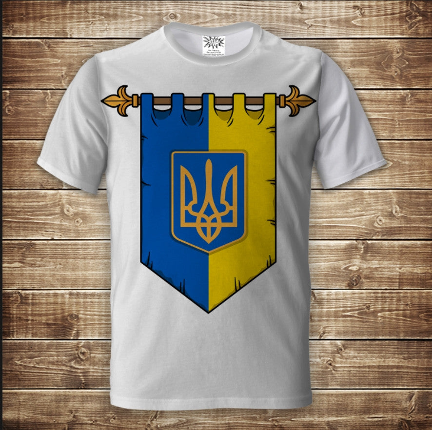 T-shirt 3D All Over Print Ukraine Flags Adult and Children Sizes