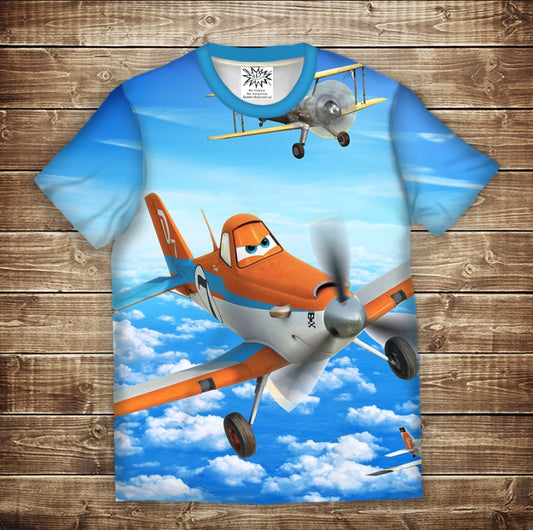 T-shirt 3D All Over Print Airplanes