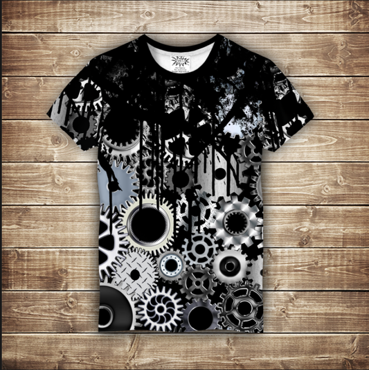 Camiseta 3D All Over Print - Mecánica