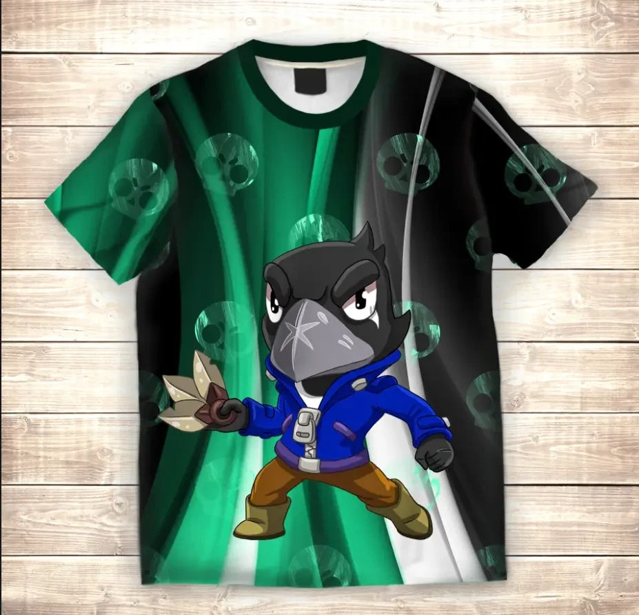 T-shirt 3D All Over Print CROW SKIN Brawl Stars