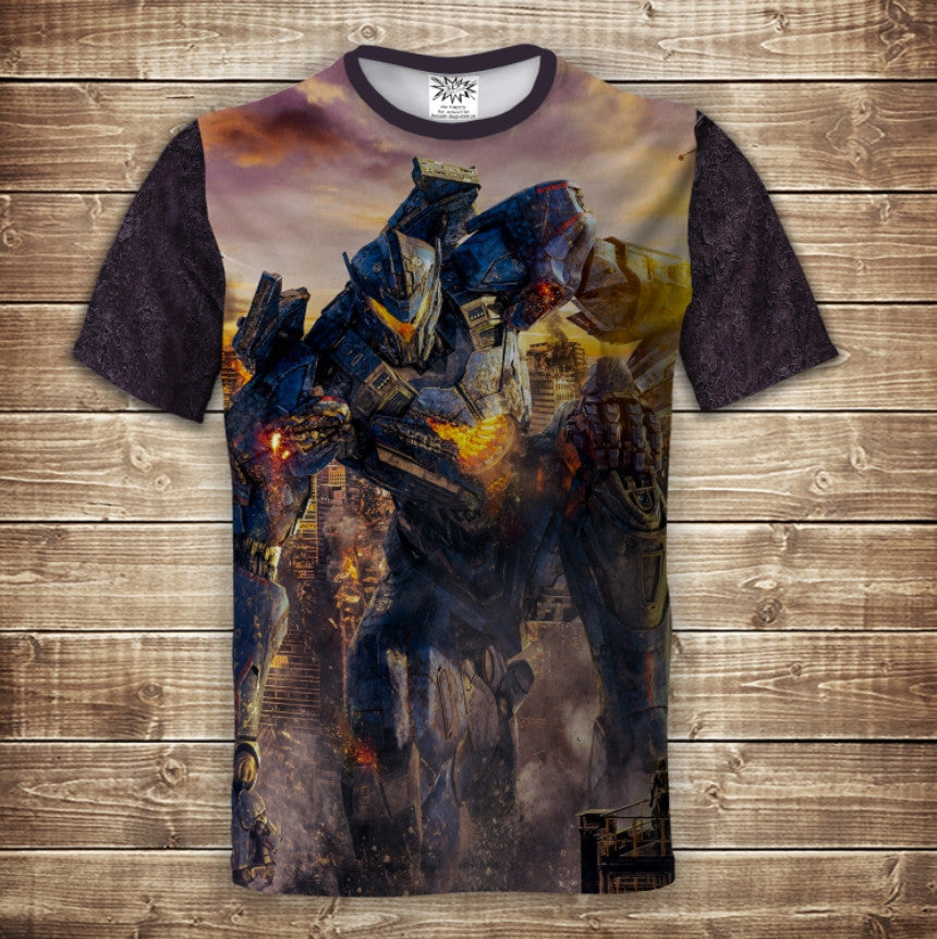 T-shirt 3D All Over Print Pacific Rim - 04. Adult and Children's sizes.