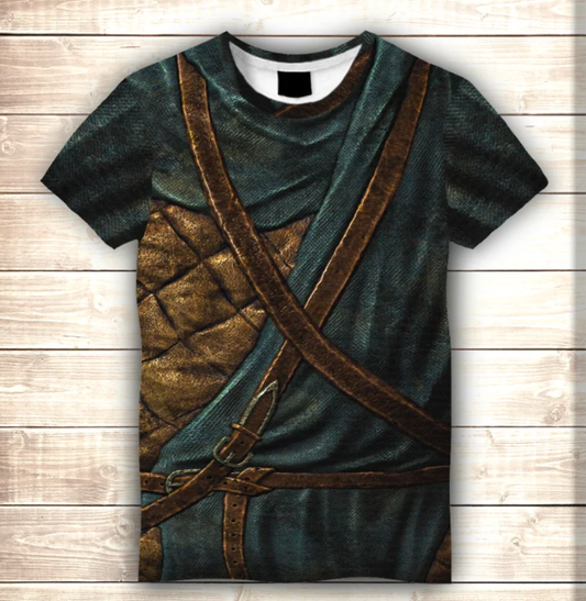 T-shirt 3D All Over Print Skyrim Armour The Elder Scrolls