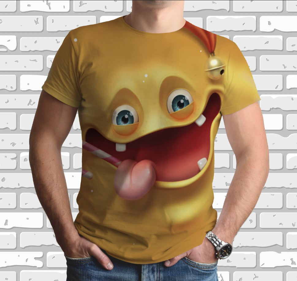 Camiseta 3D All Over Print con tema de emoticonos