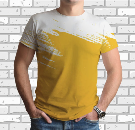 T-shirt 3D All Over Print with Watercolor Art Theme