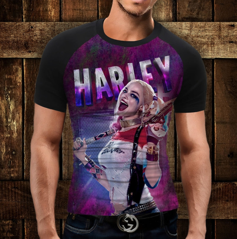 T-shirt 3D All Over Print with SUICIDE SQUAD Harley Quinn print.