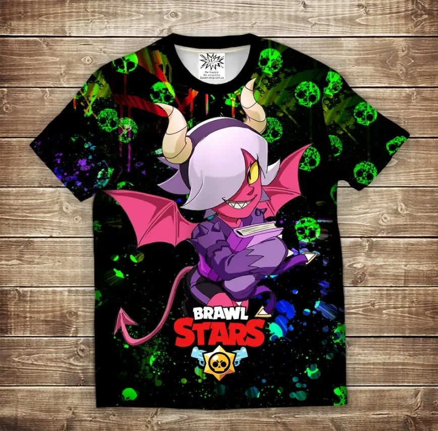 Camiseta 3D All Over Print Trixie Collete Malefisenta Brawl Stars