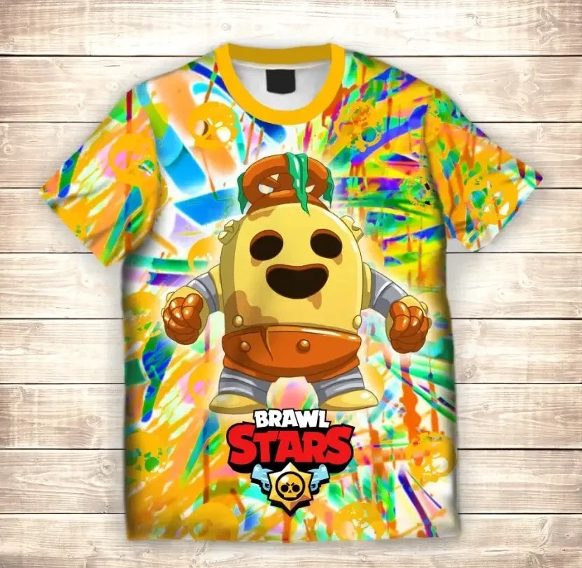 Camiseta 3D All Over Print ROBO SPIKE Brawl Stars