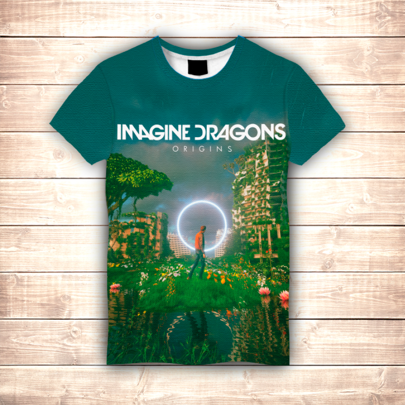 Camiseta 3D All Over Print Imagine Dragons Origins