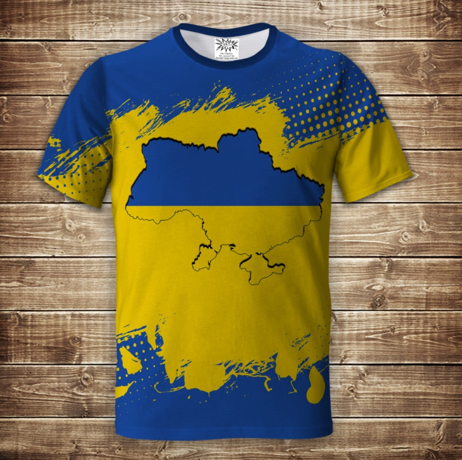 T-shirt 3D All Over Print Ukraine