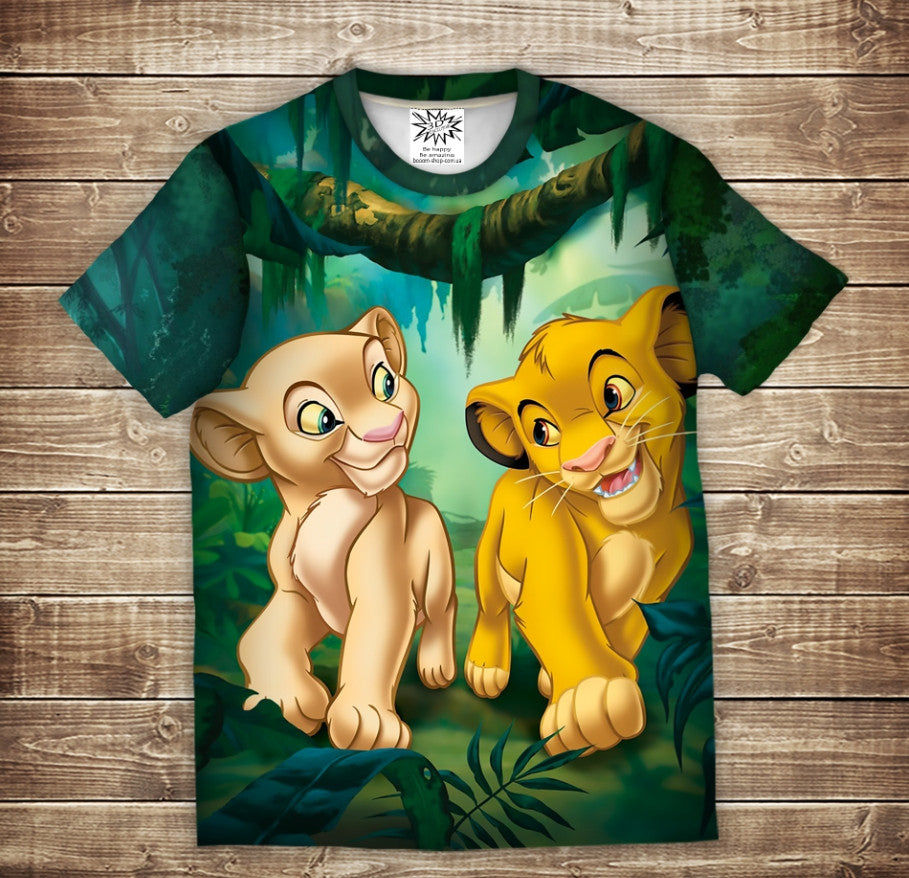 T-shirt 3D All Over Print Timon and Pumbaa. Hakuna Matata.