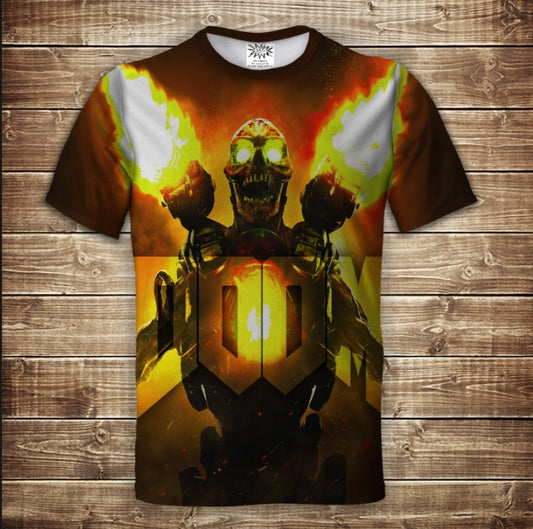 Camiseta 3D All Over Print DOOM 4