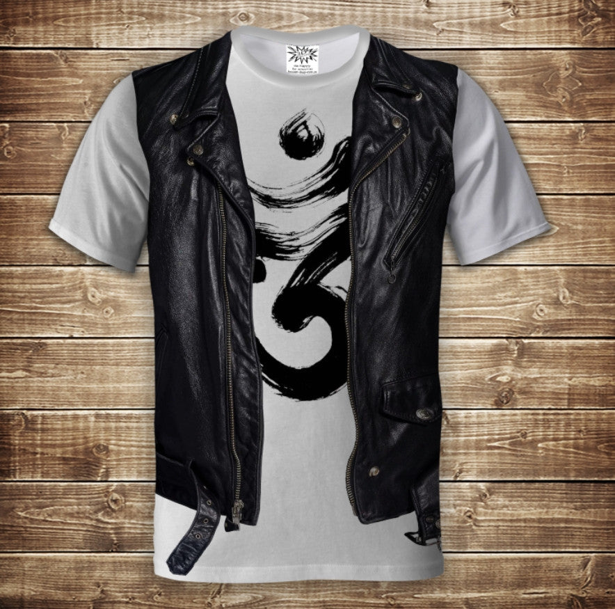 Camiseta 3D All Over Print 2 en 1 camiseta + chaleco OM Tallas adulto y niño