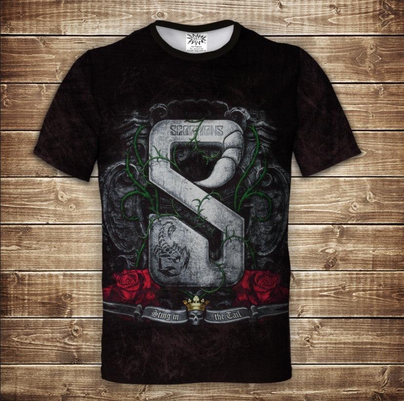 T-shirt 3D All Over Print Scorpions