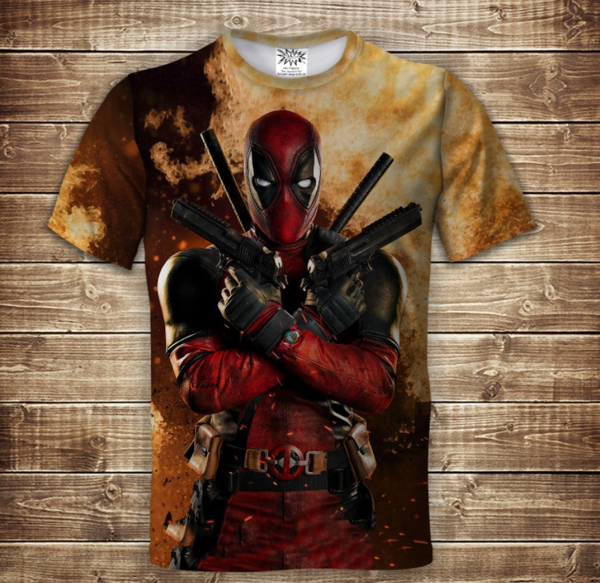 T-shirt 3D All Over Print Deadpool