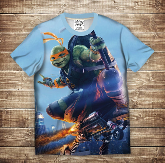 T-shirt 3D All Over Print Michelangelo Ninja Turtle