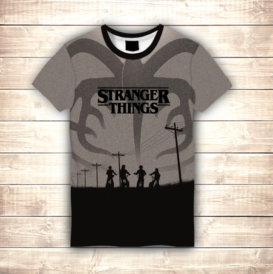 T-shirt 3D All Over Print STRANGER THINGS