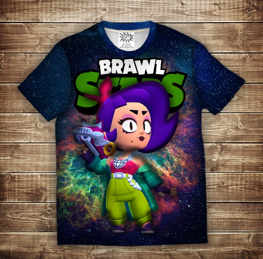 Camiseta 3D All Over Print con temática Lola Brawl Stars.