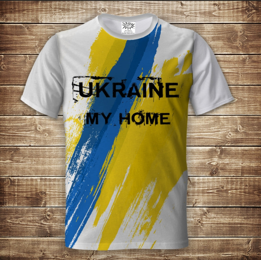 T-shirt 3D All Over Print Ukraine My Home Adult and Children Sizes