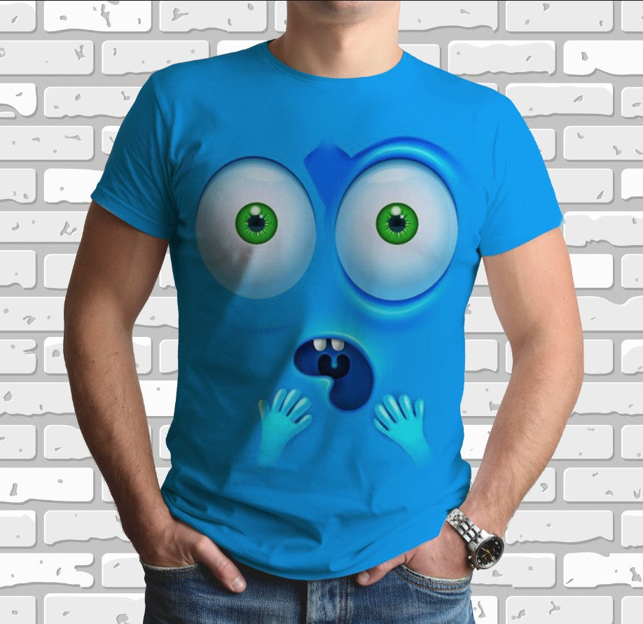 Camiseta 3D All Over Print con tema de emoticonos