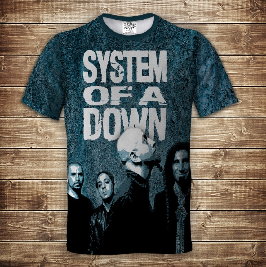 Футболка 3D All Over Print System of a Down