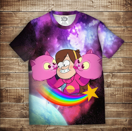 Camiseta 3D All Over Print GRAVITY FALLS