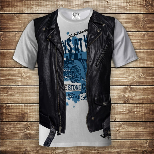 T-shirt 3D All Over Print 2-in-1 T-shirt + Vest Old School Adult and Children Sizes