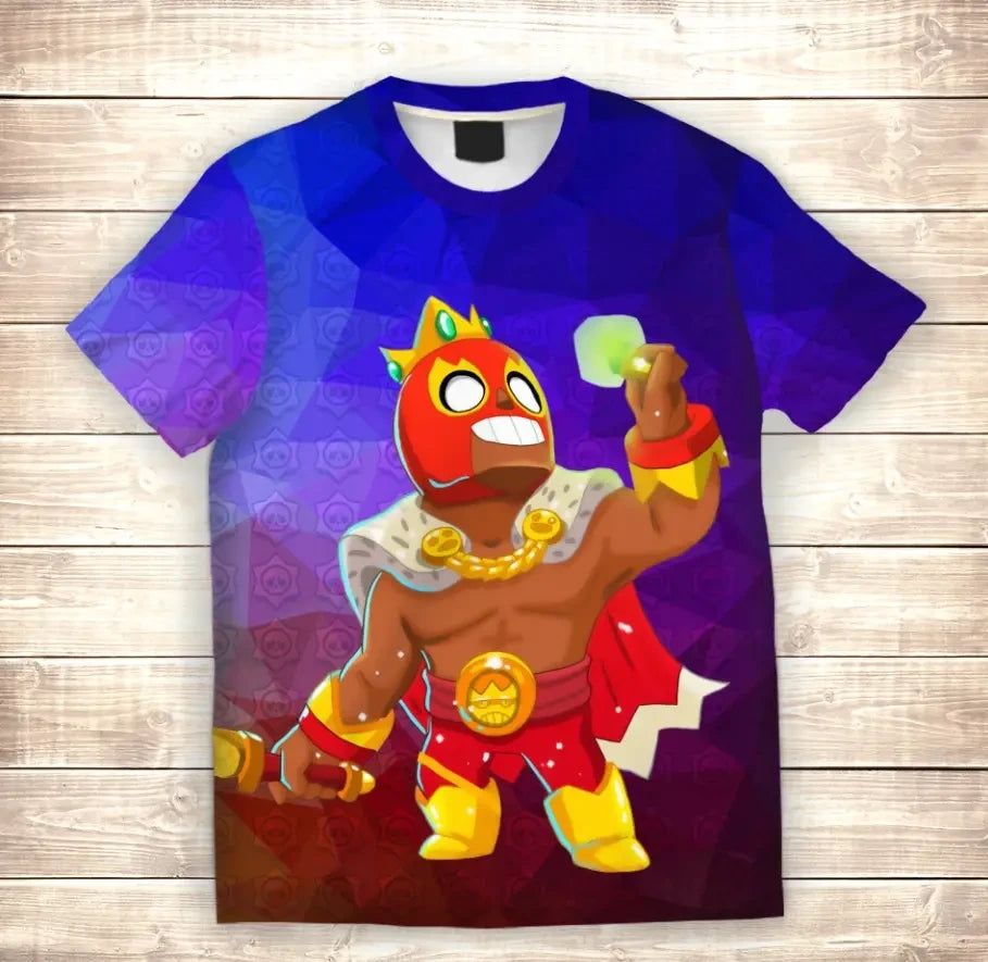 T-shirt 3D All Over Print EL PRIMO KING Brawl Stars