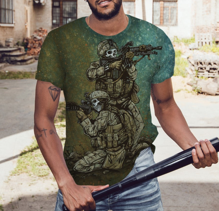 Camiseta 3D All Over Print con tema Deadly Duo