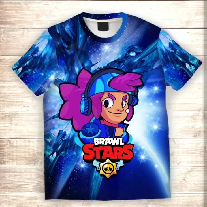 T-shirt 3D All Over Print SHELLY STARS Brawl Stars