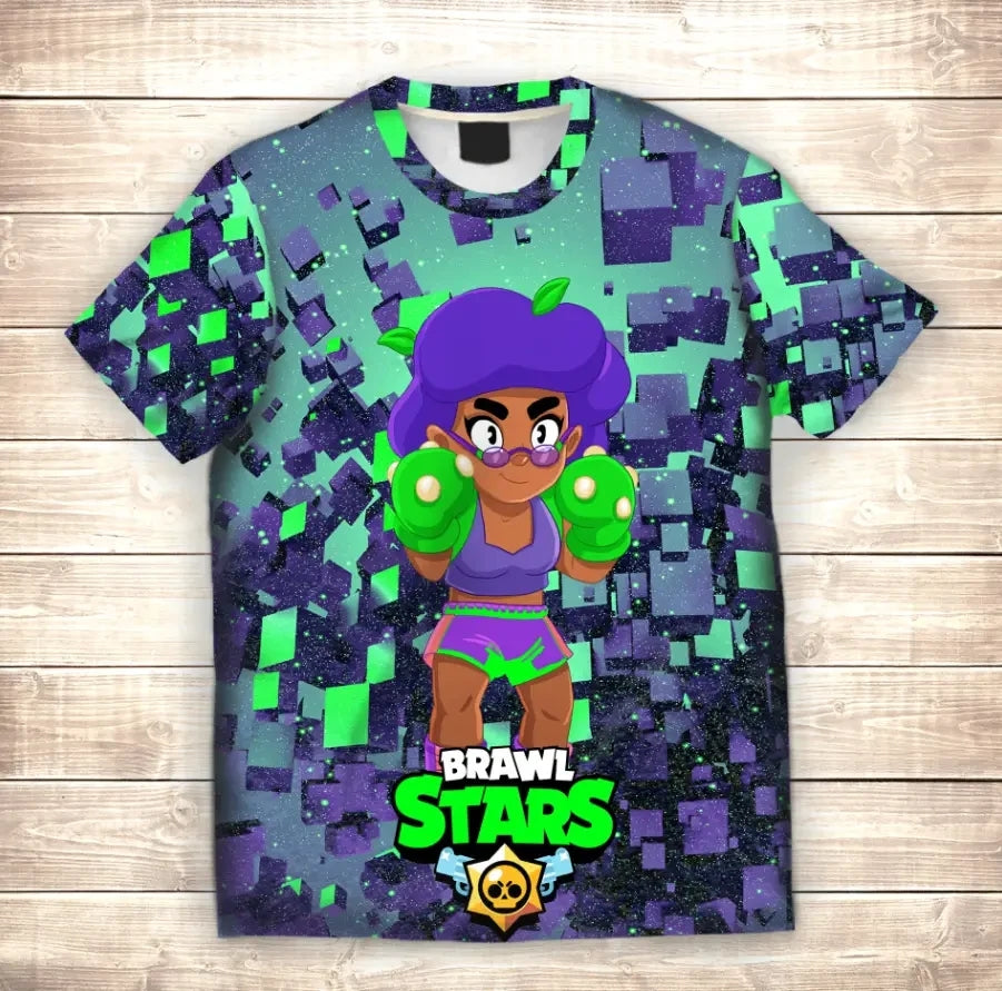 T-shirt 3D All Over Print Rose Boxer Brawl Stars