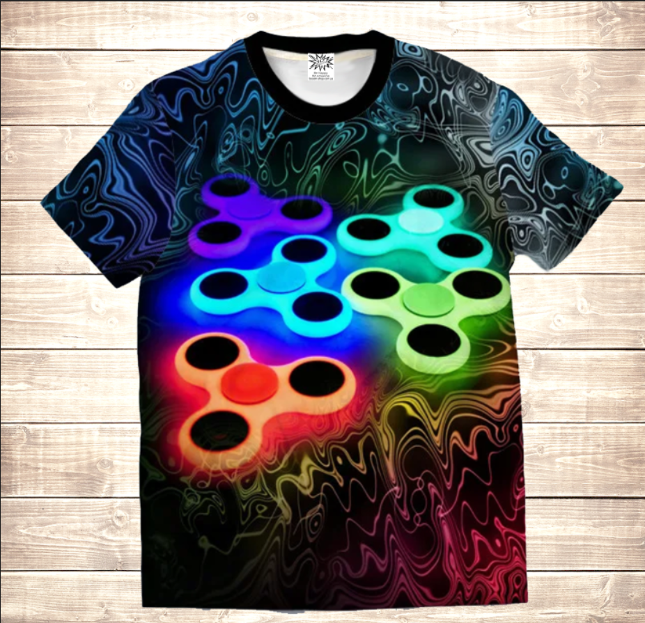 T-shirt 3D All Over Print Spinner