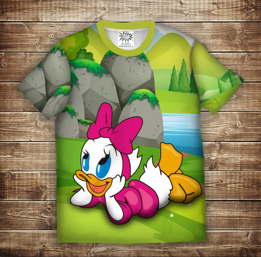 Camiseta 3D All Over Print con temática de Duck Stories. Camisa de entrenamiento