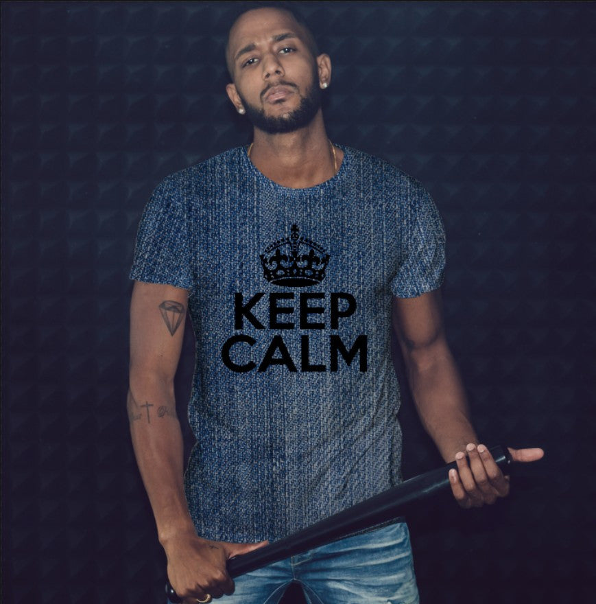 Camiseta 3D All Over Print con el tema Keep Calm.